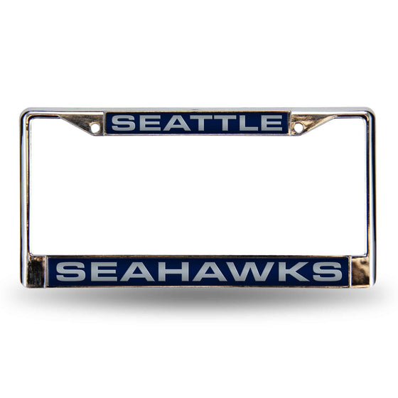 Seattle SEAHAWKS LASER CHROME FRAME (Rico) - 757 Sports Collectibles