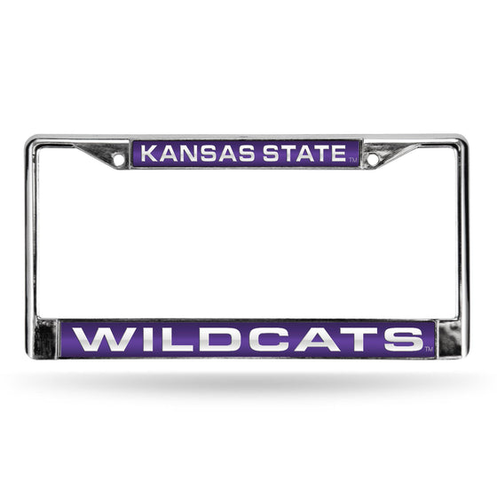 KANSAS STATE PURPLE LASER CHROME FRAME (Rico) - 757 Sports Collectibles