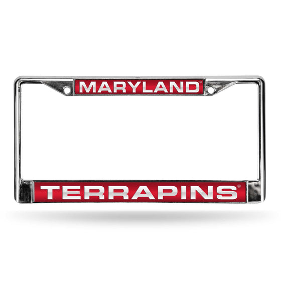 MARYLAND RED LASER CHROME FRAME (Rico) - 757 Sports Collectibles