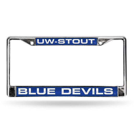 WISCONSIN- STOUT LASER CHROME FRAME (Rico) - 757 Sports Collectibles