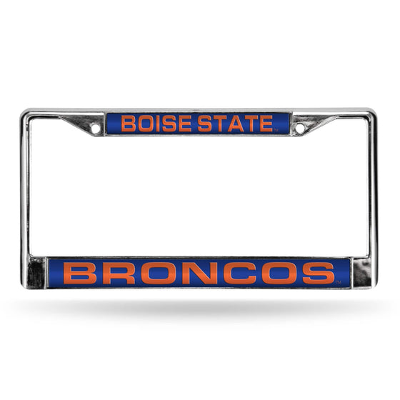 BOISE STATE BSU Broncos BLUE LASER CHROME FRAME (Rico) - 757 Sports Collectibles