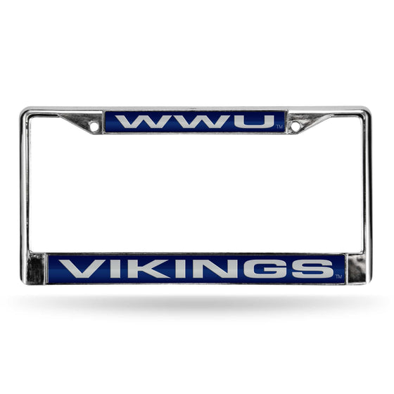 WESTERN WASHINGTON UNIVERSITY LASER CHROME FRAME (Rico) - 757 Sports Collectibles