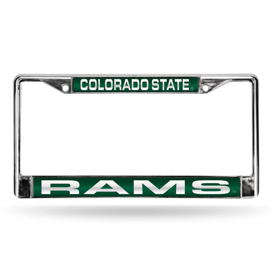 COLORADO STATE GREEN LASER CHROME FRAME (Rico) - 757 Sports Collectibles