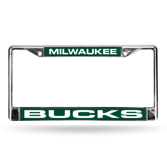 MILWAUKEE BUCKS GREEN LASER CHROME FRAME (Rico) - 757 Sports Collectibles