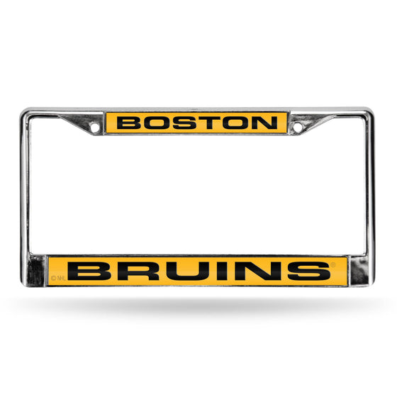 BOSTON BRUINS LASER CHROME FRAME (Rico) - 757 Sports Collectibles