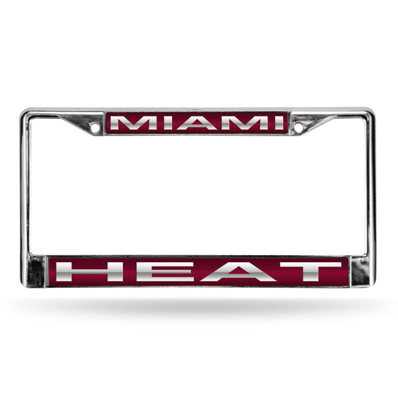 MIAMI HEAT RED LASER CHROME FRAME (Rico) - 757 Sports Collectibles