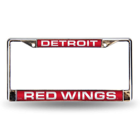 Detroit RED WINGS RED LASERS CHROME FRAME (Rico)