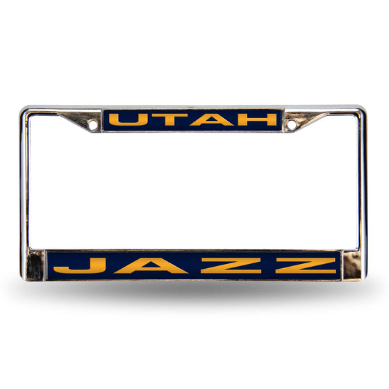 UTAH JAZZ BLUE LASER CHROME FRAME (Rico) - 757 Sports Collectibles