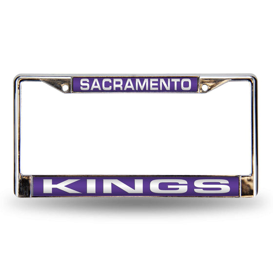 SACRAMENTO KINGS PURPLE LASER CHROME FRAME (Rico) - 757 Sports Collectibles