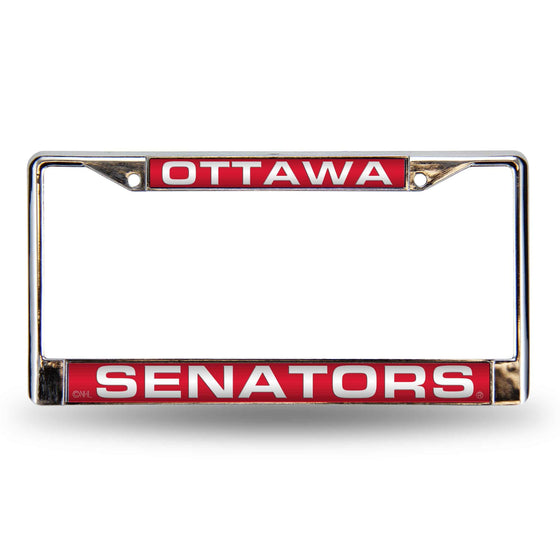 OTTAWA SENATORS RED LASER CHROME FRAME (Rico) - 757 Sports Collectibles