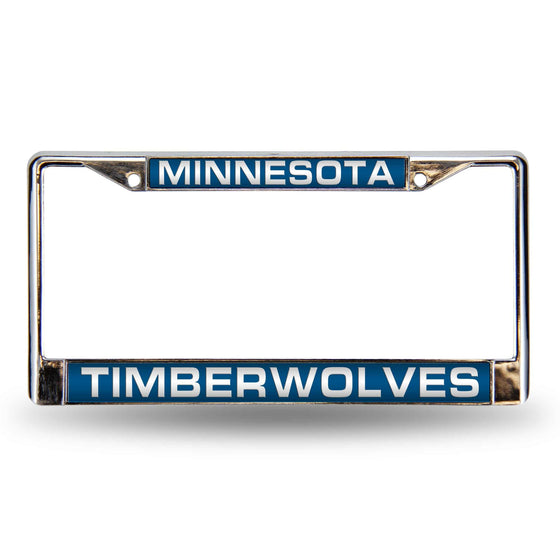 MINNESOTA TIMBERWOLVES BLUE LASER CHROME FRAME (Rico) - 757 Sports Collectibles