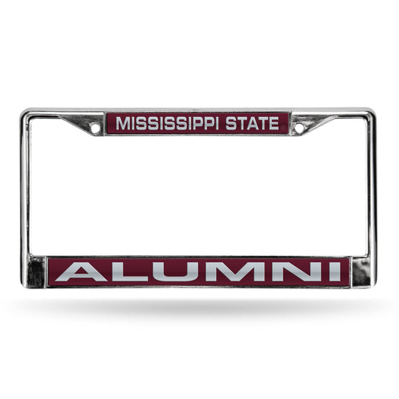 MISSISSIPPI STATE ALUMNI RED LASER CHROME FRAME (Rico) - 757 Sports Collectibles