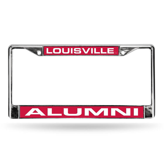 LOUISVILLE ALUMNI RED LASER CHROME FRAME (Rico) - 757 Sports Collectibles