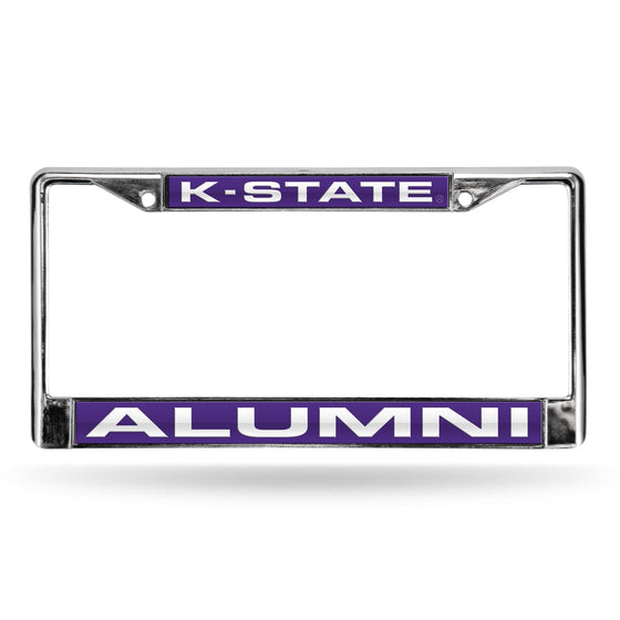 KANSAS STATE ALUMNI PURPLE LASER CHROME FRAME (Rico) - 757 Sports Collectibles