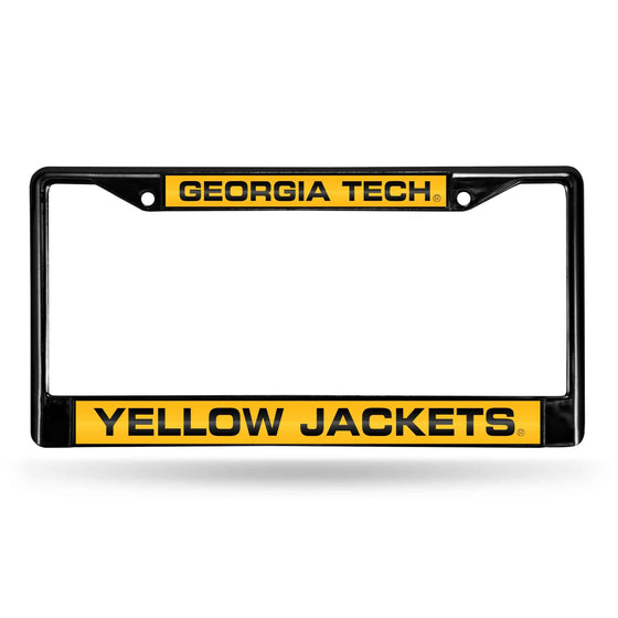 GEORGIA TECH Yellow Jackets BLACK LASER CHROME FRAME (Rico) - 757 Sports Collectibles