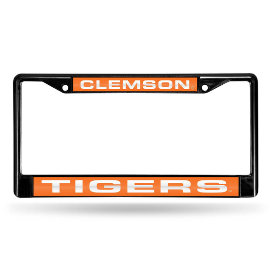 CLEMSON Tigers BLACK LASER CHROME FRAME (Rico) - 757 Sports Collectibles