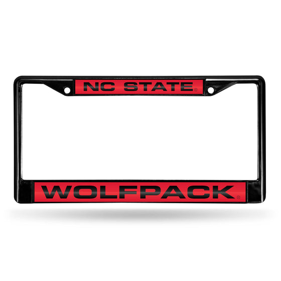 NORTH CAROLINA STATE BLACK LASER CHROME FRAME (Rico) - 757 Sports Collectibles