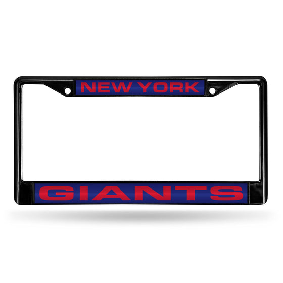 NEW YORK GIANTS BLACK LASER CHROME FRAME (Rico) - 757 Sports Collectibles