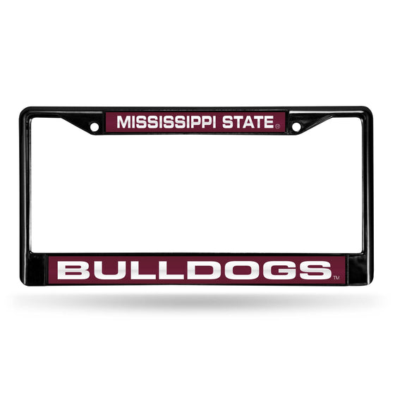 MISSISSIPPI STATE BLACK LASER CHROME FRAME (Rico) - 757 Sports Collectibles