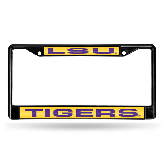 LOUISIANA STATE BLACK LASER CHROME FRAME (Rico) - 757 Sports Collectibles