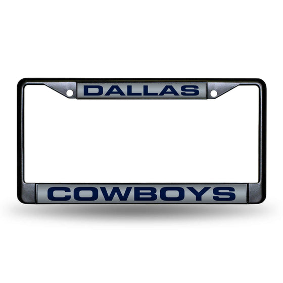 DALLAS COWBOYS BLACK LASER CHROME FRAME (Rico) - 757 Sports Collectibles