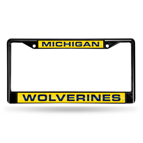 MICHIGAN BLACK LASER CHROME FRAME (Rico) - 757 Sports Collectibles