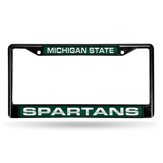 MICHIGAN STATE BLACK LASER CHROME FRAME (Rico) - 757 Sports Collectibles