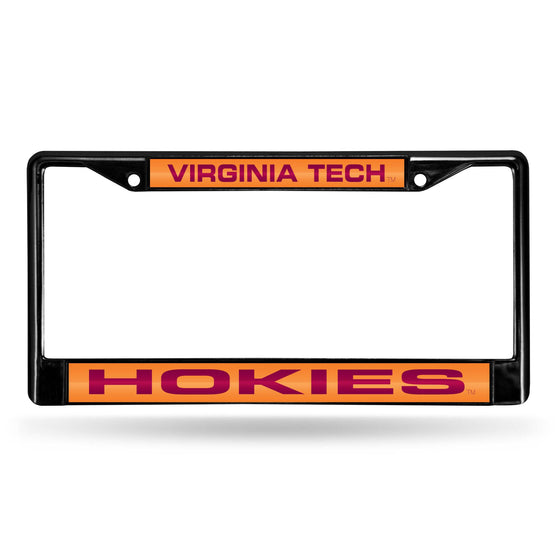 VIRGINIA TECH VT Hokies BLACK LASER CHROME FRAME (Rico) - 757 Sports Collectibles