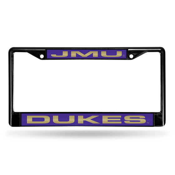 JAMES MADISON JMU Dukes BLACK LASER CHROME FRAME (Rico) - 757 Sports Collectibles