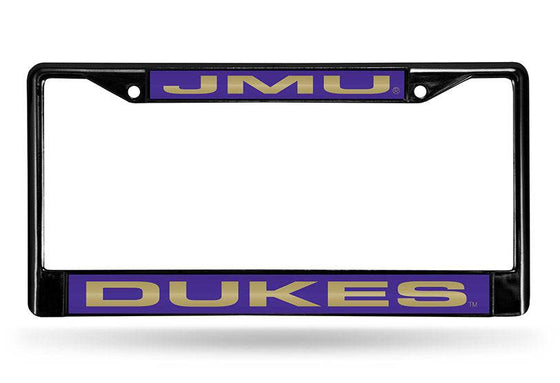 JAMES MADISON BLACK LASER CUT CHROME LICENSE PLATE FRAME - 757 Sports Collectibles