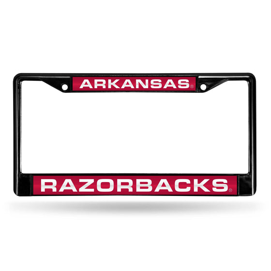 ARKANSAS Razorbacks BLACK LASER CHROME FRAME (Rico) - 757 Sports Collectibles