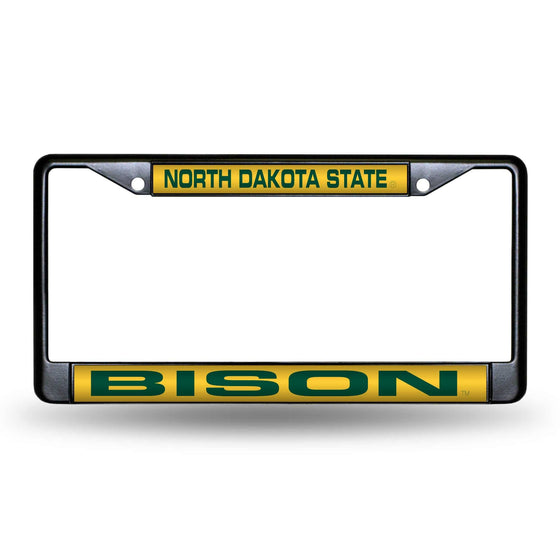 NORTH DAKOTA STATE BLACK LASER CHROME FRAME (Rico) - 757 Sports Collectibles