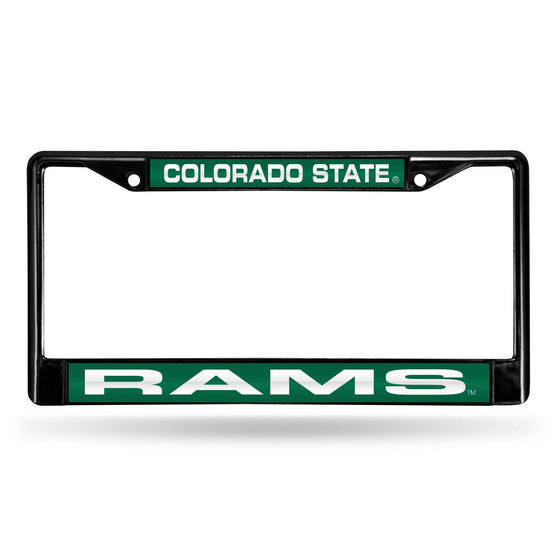 COLORADO STATE BLACK LASER CHROME FRAME (Rico) - 757 Sports Collectibles