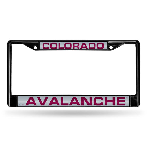 COLORADO AVALANCHE BLACK LASER CHROME FRAME (Rico) - 757 Sports Collectibles