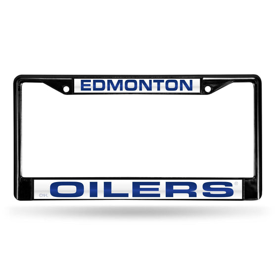 EDMONTON OILERS BLACK LASER CHROME FRAME (Rico) - 757 Sports Collectibles