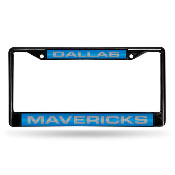 DALLAS MAVERICKS BLACK LASER CHROME FRAME (Rico) - 757 Sports Collectibles