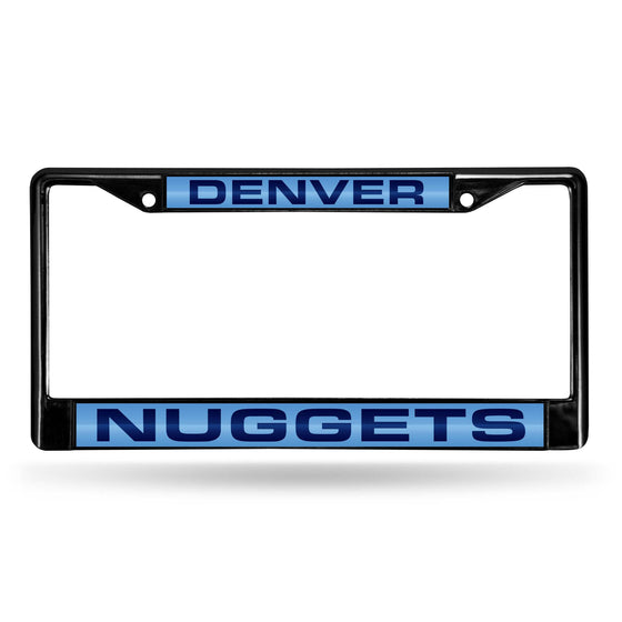 DENVER NUGGETS BLACK LASER CHROME FRAME (Rico) - 757 Sports Collectibles