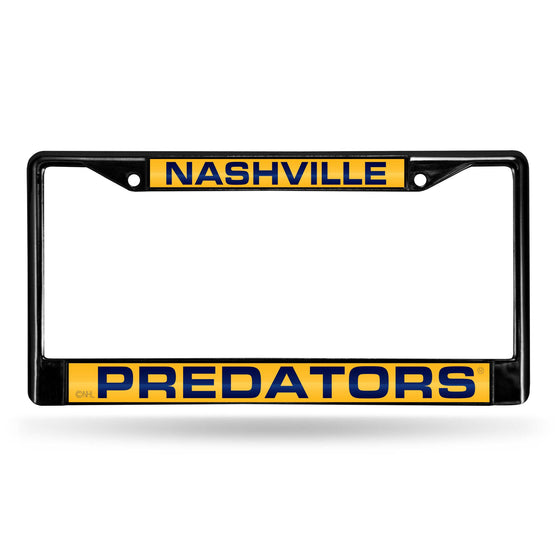 NASHVILLE PREDATORS BLACK LASER CHROME FRAME (Rico) - 757 Sports Collectibles