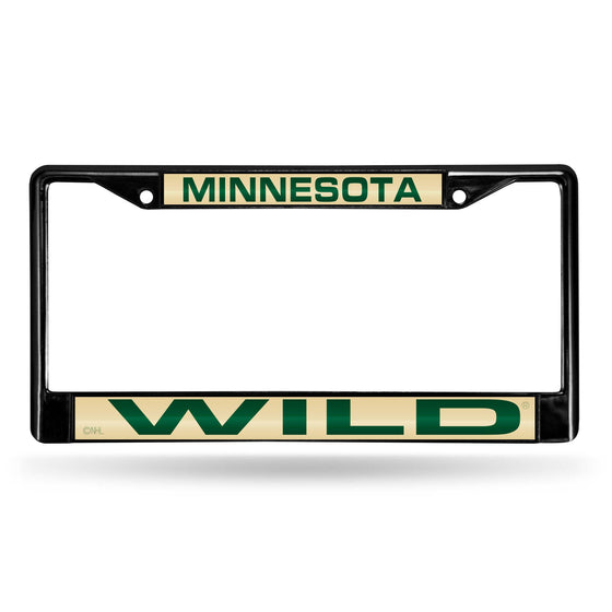 MINNESOTA WILD BLACK LASER CHROME FRAME (Rico) - 757 Sports Collectibles