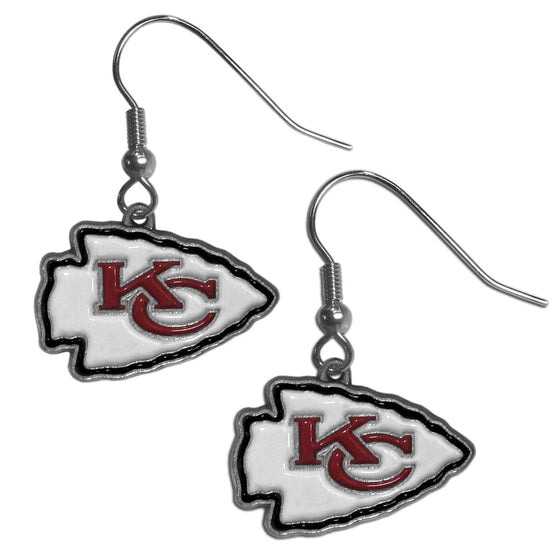 Kansas City Chiefs Dangle Earrings (SSKG) - 757 Sports Collectibles