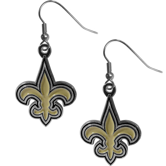 New Orleans Saints Chrome Dangle Earrings (SSKG) - 757 Sports Collectibles