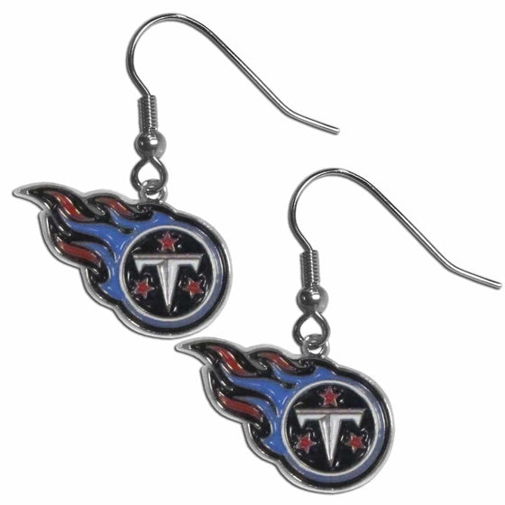 Tennessee Titans Chrome Dangle Earrings (SSKG) - 757 Sports Collectibles