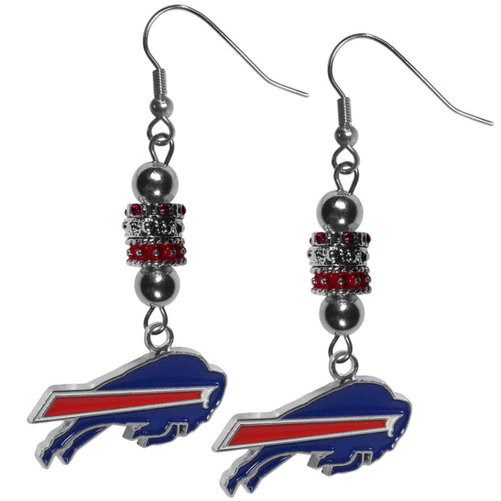 Buffalo Bills Euro Bead Earrings (SSKG) - 757 Sports Collectibles