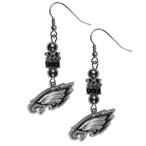 Philadelphia Eagles Euro Bead Earrings (SSKG) - 757 Sports Collectibles