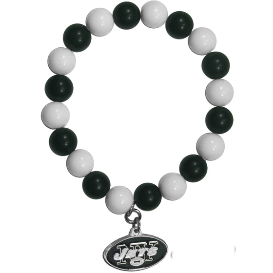 New York Jets Fan Bead Bracelet (SSKG) - 757 Sports Collectibles