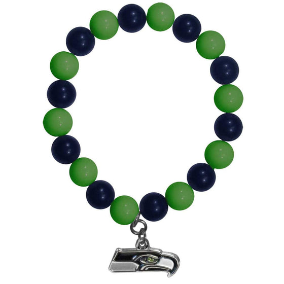 Seattle Seahawks Fan Bead Bracelet (SSKG) - 757 Sports Collectibles