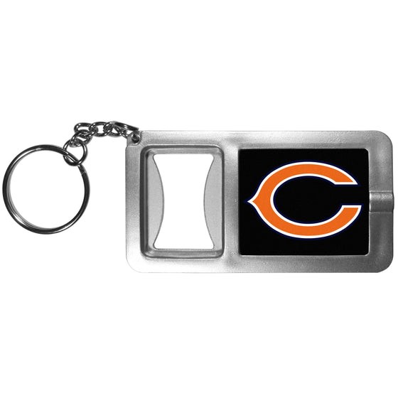 Chicago Bears Flashlight Key Chain with Bottle Opener (SSKG) - 757 Sports Collectibles