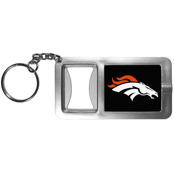 Denver Broncos Flashlight Key Chain with Bottle Opener (SSKG) - 757 Sports Collectibles