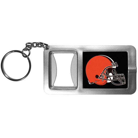 Cleveland Browns Flashlight Key Chain with Bottle Opener (SSKG) - 757 Sports Collectibles