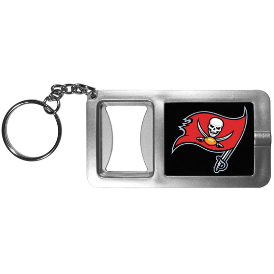 Tampa Bay Buccaneers Flashlight Key Chain with Bottle Opener (SSKG) - 757 Sports Collectibles